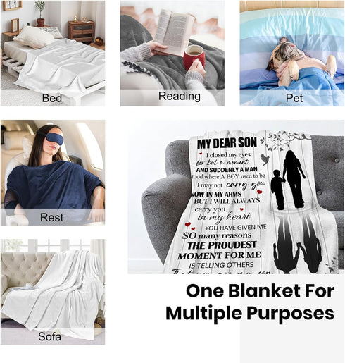 Cozy Throw Blanket Gift for Son